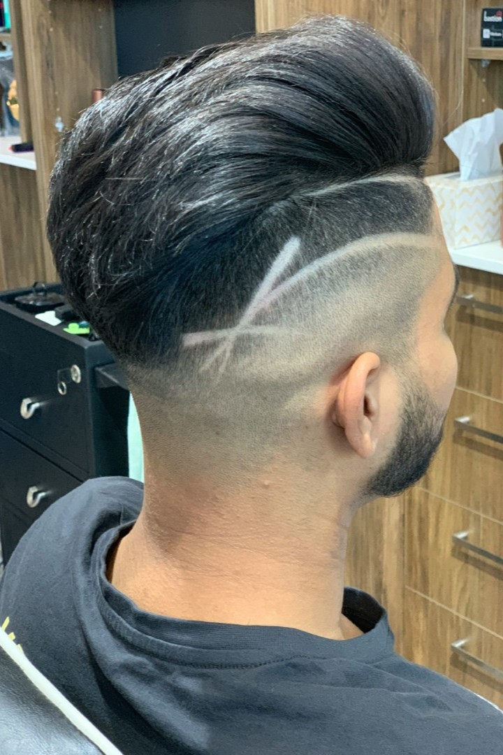 a man with short hair