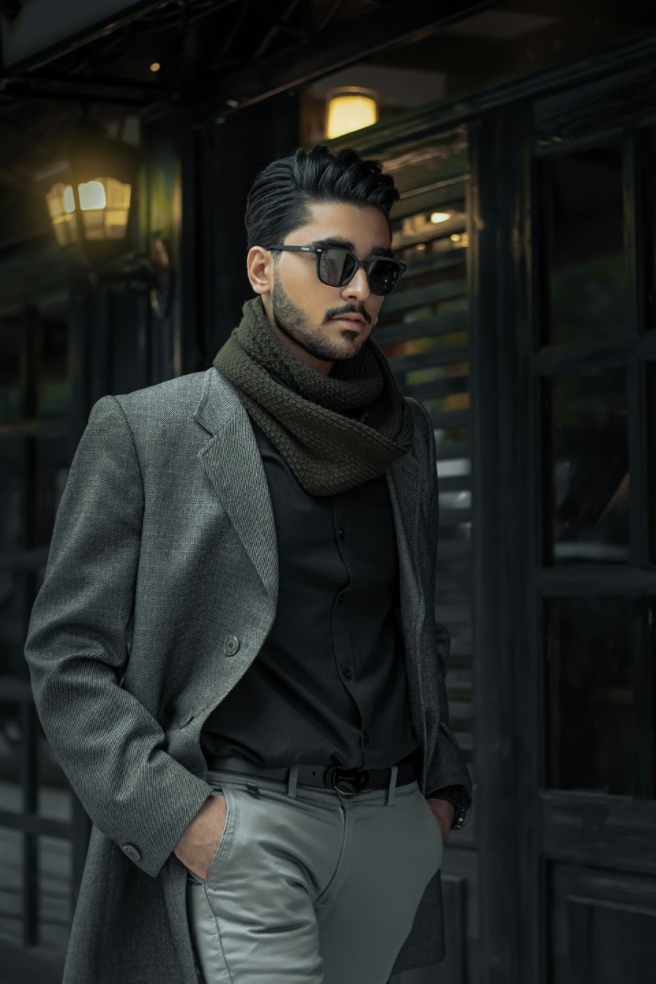 a man with short hair
