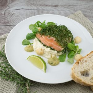 Salmin Dish with Dill Glaze